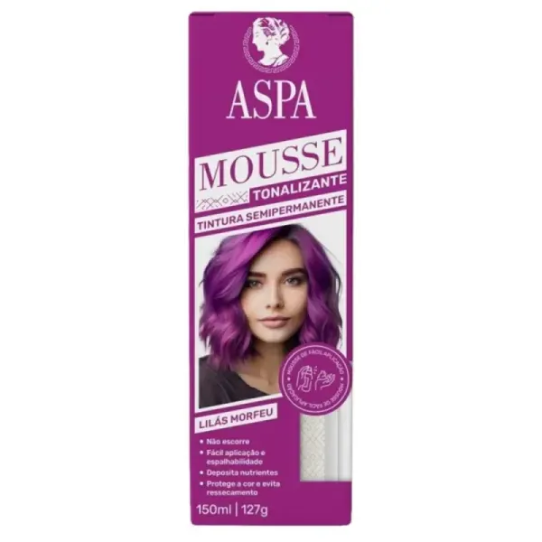 15989 - Mousse Tonalizante Lilas Morfeu 150ml Aspa 15989 - Mousse Tonalizante Lilas Morfeu 150ml Aspa